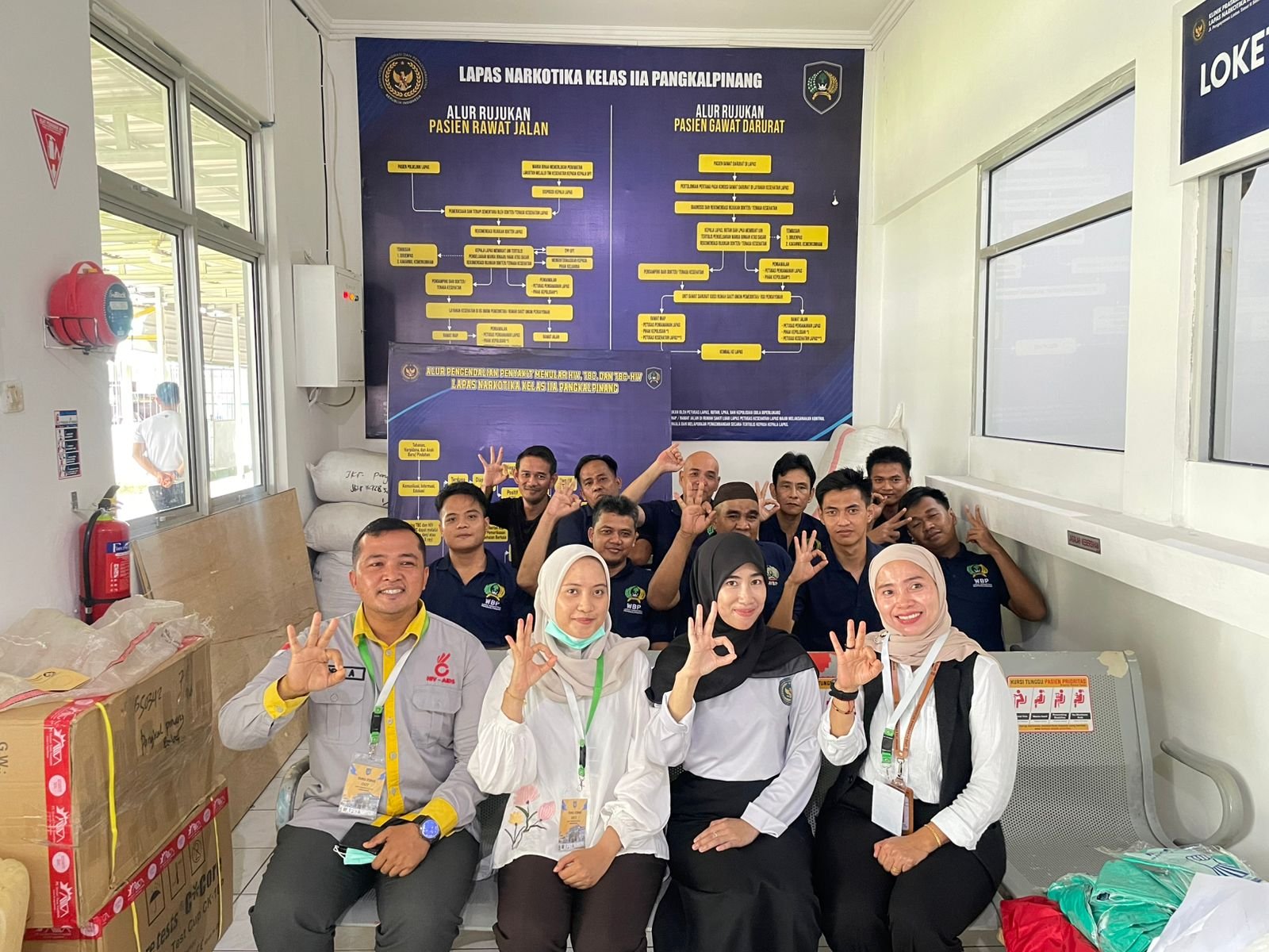 Perkuat Layanan Kesehatan, Lapas Narkotika Pangkalpinang Terima Kunjungan Tim P2P HIV/AIDS Dinkes Babel